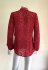 Camicia rossa in seta lavorata