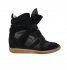 Sneakers nere in pelle
