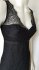 Abito nero in pizzo midi