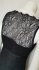 Abito nero in pizzo midi