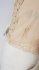 Top beige in seta e pizzo