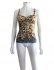 Top animalier con pizzo