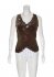 Top in seta marrone