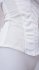 Top bianco corsetto