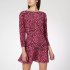 Abito animalier rosa
