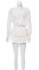 Abito mini in cotone e pizzo