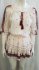 Abito in cotone bianco grezzo
