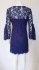 Abito in pizzo blu