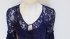 Abito in pizzo blu