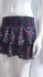 Gonna mini nera a fiori