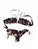 Bikini viola con ruches