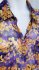 Abito corto con ruches a fiori