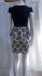 Abito bicolore con strass
