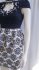 Abito bicolore con strass