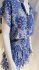 Abito paisley bianco e blue
