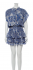 Abito paisley bianco e blue