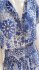 Abito paisley bianco e blue