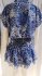 Abito paisley bianco e blue
