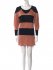 Maglione lungo a righe