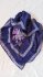 Foulard blu in seta