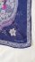 Foulard blu in seta
