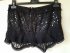 Minigonna nera in seta con paillettes