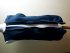 Gilet blu zebrato zip