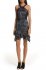 Abito nero jacquard