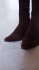 Stivali in suede marroni