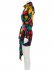 Abito in seta multicolor