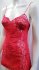Top rosso in pizzo