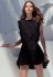 Abito corto nero con lurex