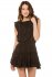 Abito corto nero con lurex