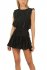 Abito corto nero con lurex
