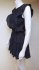 Abito corto nero con lurex