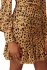 Abito midi leopardato in seta