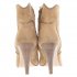 Stivaletti in camoscio beige