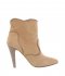 Stivaletti in camoscio beige