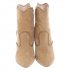 Stivaletti in camoscio beige