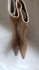 Stivali in camoscio beige