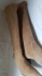 Stivali in camoscio beige
