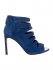 Sandali in suede blue