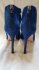 Sandali in suede blue
