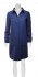 Cappotto rigato blu