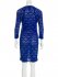 Abito in pizzo blu