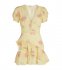 Abito in cotone a fiori giallo