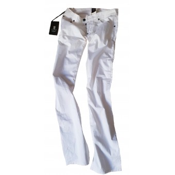 Pantaloni in cotone bianchi 