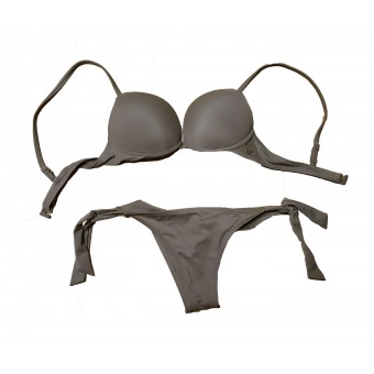 Bikini grigio push up