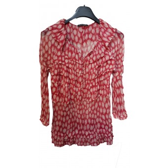 Camicia rossa in seta 