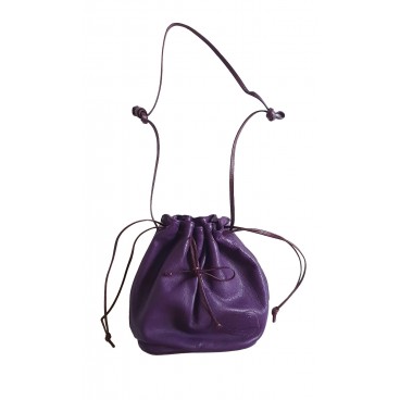Borsa a secchiello viola 
